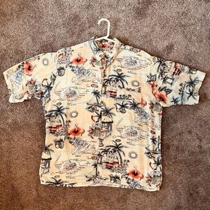 HANA BAY vintage Hawaiian rayon shirt, very good condition men's large